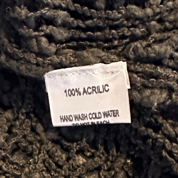 Cool Y2K Open Black Knit Slouchy Long Sleeves Sweater - Picture 9 of 10